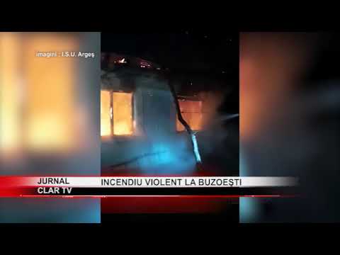 stire 19 11 2020  Incendiu violent la Buzoeşti