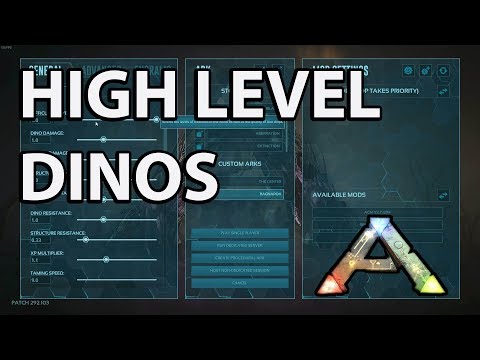 How to Get High Level Dino Spawns Ark Survival Evolved - level 150 / 120