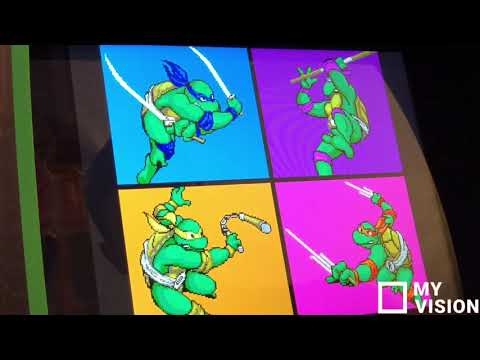 Teenage Mutant Ninja Turtles Arcade1up Review and Gameplay!