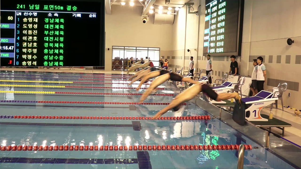 제29회 전국종별핀수영선수권대회 남자 일반부 50m 결승