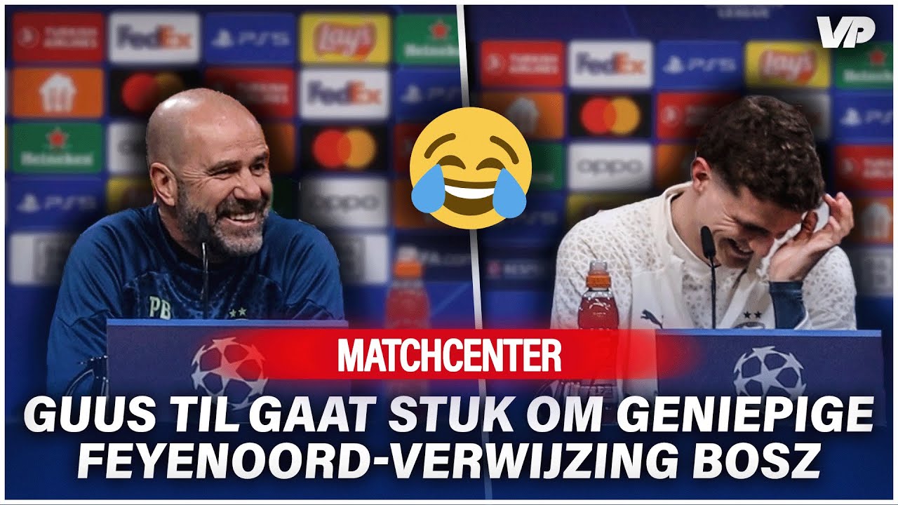 Thumbnail for article: Bosz maakt geniepige knipoog naar Feyenoord na vraag over penalty's 