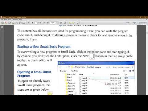 Class 6 Small Basic Saving And Opening The Program