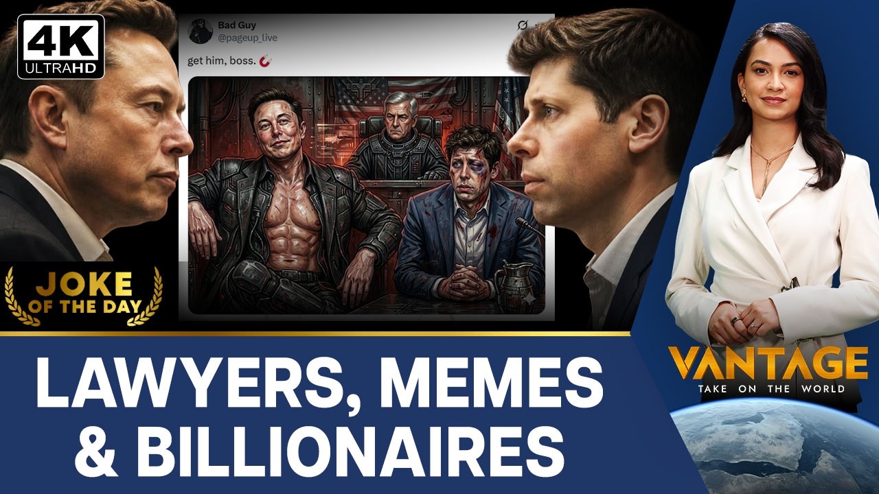 Internet Can't Stop Meming Musk and Altman Court Drawings | Vantage on Firstpost | 4K