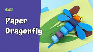 Easy Dragonfly Craft | How To Make Paper Dragonfly