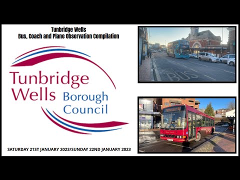 Compilation of Buses, Coaches and Planes at Tunbridge Wells | Saturday 21st/Sunday 22nd January 2023