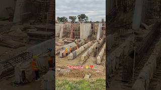 RC girder reinforcement bar installation #construction #civilengineering #precast