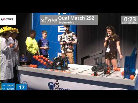 VEX Worlds 2016 - VEXIQ Elementary School - Engineering - Qual 292 (10424D 6210H) 62