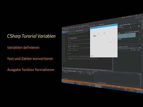 CSharp Tutorial Variablen