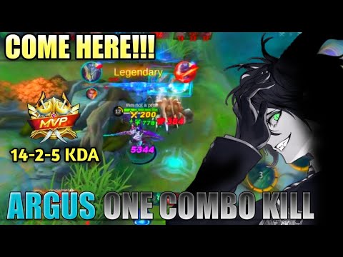 ARGUSPHOBIA |ARGUS ONE COMBO KILL| ARGUS BEST BUILD 2021| Mobile Legends