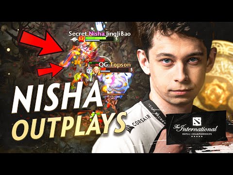 Nisha with the 200IQ OUTPLAYS 😎 | Dota 2 TI10 Highlights