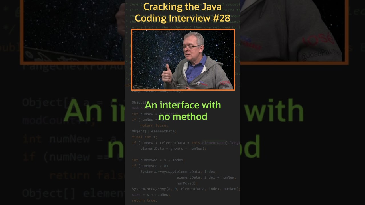 What is a marker interface? - Cracking the Java Coding Interview