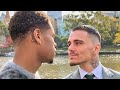 GEORGE KAMBOSOS LOOKS INTO DEVIN HANEY'S SOUL IN 2ND FACE OFF AFTER PRESS CONFERENCE!