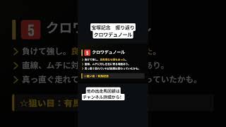 クロワデュノール　宝塚記念　振り返り