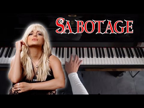 How to play Sabotage on piano - Bebe Rexha