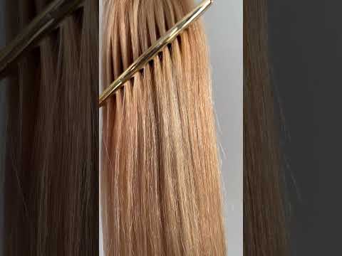 Накладний хвіст з натурального волосся, 50 см, 100г, темний блонд з мелируванням (№27/613) video