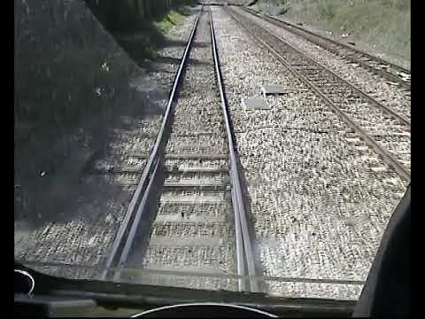 Archive footage: 66555 CAB RIDE  Binliner moves up to the signal 2008