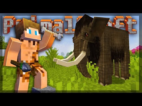 IDADE DA PEDRA! Sobrevivência primitiva! / PRIMALCRAFT