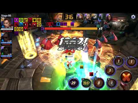 Marvel Future Fight T3 Doctor Strange Drs vs WBU Ebony Stage 80