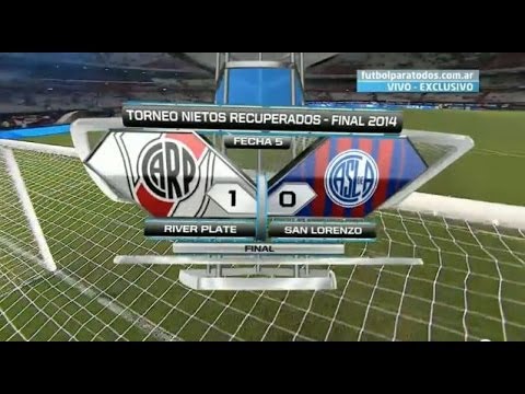 Fútbol en vivo. River - San  Lorenzo. Fecha 5. Torneo Final 2014. Fútbol Para Todos.