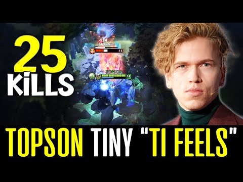 Topson Classic TINY 25 KILLS - Non-Stop KILLING Whole Map DOTA 2