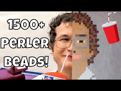 Making Alexei from Stranger Things 3 with over 1500 Perler Beads