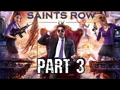 Saints Row IV / 4 Co op Gameplay Commentary Walkthrough Part 3 - It's a Simulation