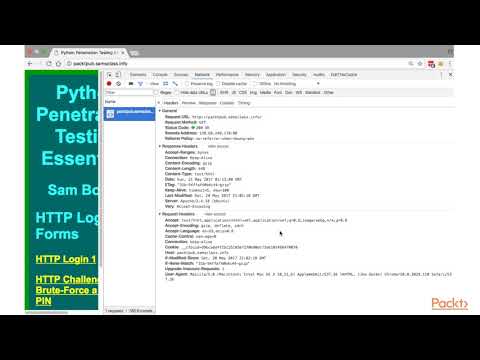 Basic and Low level Python Network Attacks Using the HEAD Method | packtpub com