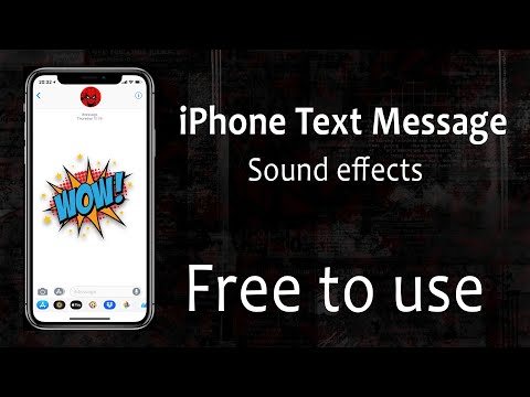 iPhone Text Message (send/receive) HQ Sound effect - Free to use