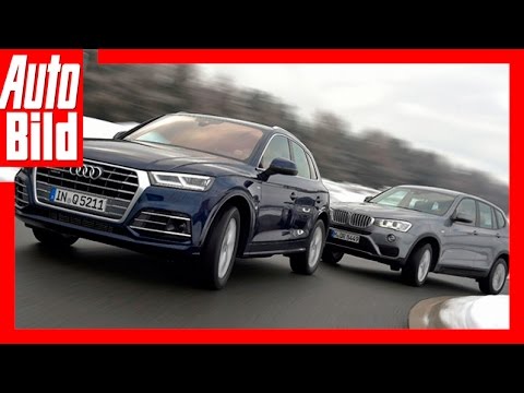 Vergleich: Audi Q5 vs. BMW X3 / 2017 / Der Q5 im Klassenkampf / Review / Fahrbericht / Test