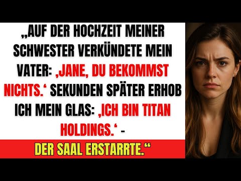 At my sister’s wedding, my father announced: “You get NOTHING” – But I had EVERYTHING