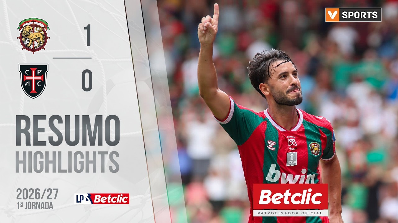 Resumo: Marítimo 1-0 Casa Pia (Liga 26/27 #1)