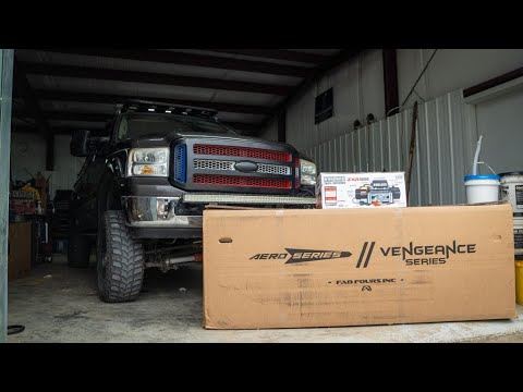 Fab Fours Red Steel Bumper Install // 2005 F-250 (AND Badlands Winch)