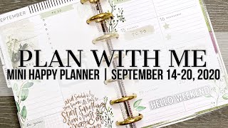 Plan with Me | Mini Happy Planner | September 14-20, 2020 #happyplanner