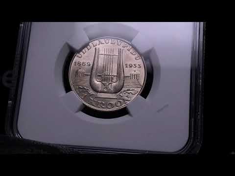 ESTONIA 1 KROON 1933 LONG V - Coins.ee Auction 47, lot 477