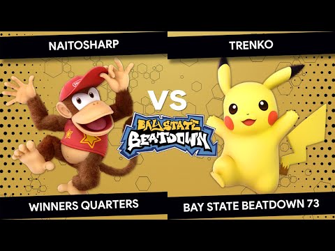 Bay State Beatdown 73 - naitosharp (Diddy Kong) vs Trenko (Pikachu) - Winners Quarters