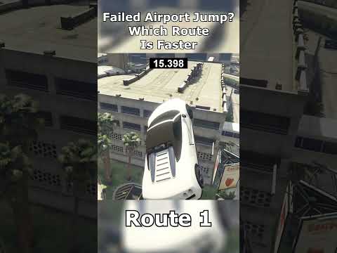 Which Route Is Faster? Airport Jump Recovery #gta #gfred #test