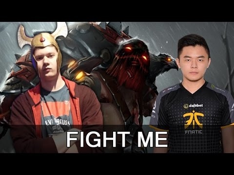 Puppey Pudge practicing with MidOne — Dota 2