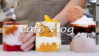 🍪Cafe Vlog Collection/Choco Cookies Frappe — The Sweetest Mood Ever🤎Cafe Vlog/ASMR/카페브이로그/no bgm