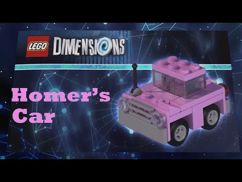 Lego Dimensions The Simpsons Level Pack! Homer's Car Instructions!