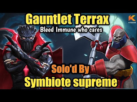 Gauntlet Terrax solo'd By Symbiote supreme - Marvel Contest of Champions