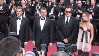 Brad Pitt, Leonardo DiCaprio and cast of Once Upon A Time In Hollywood in Cannes