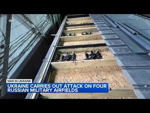 Ukraine targets Russian airfields in major drone attack