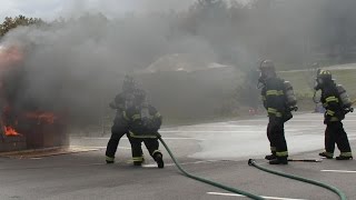 preview picture of video 'AMC Fire Protection Systems Class Live Burn Demonstration'