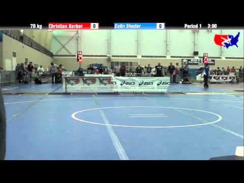 Christian Barber vs. Colin Shoder at 2013 ASICS University Nationals - FS