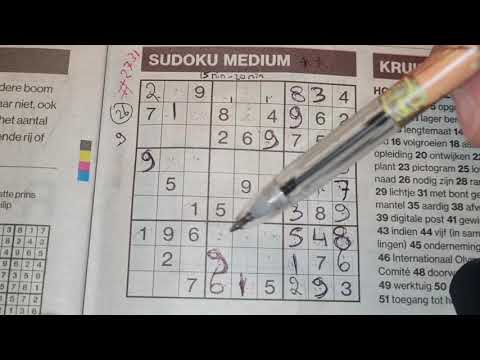 20th week Lockdown! (#2731) Medium Sudoku puzzle. 05-03-2021