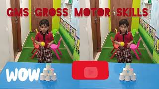 "Kids' Fun Game: Knock Down Cups with a Ball!"