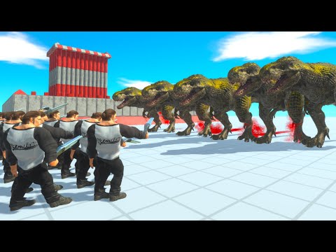 20x slow mo vs 5x boss faction Animal Revolt Battle Simulator