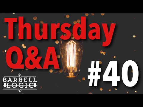 #283 - Thursday Q&A #40: Training with Vertigo, Supplemental Lifts, Sliding Filament Theory, & More!