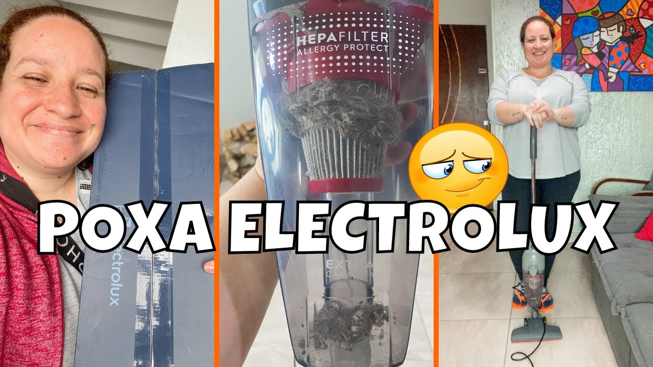 Usando pela 1ª vez meu ASPIRADOR DE PÓ Vertical STK15 Electrolux (uma conquista pra mim)
