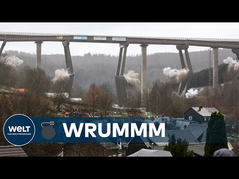 A45-Talbrücke in NRW GESPRENGT - Höchste deutsche Brücke, die je gesprengt wurde